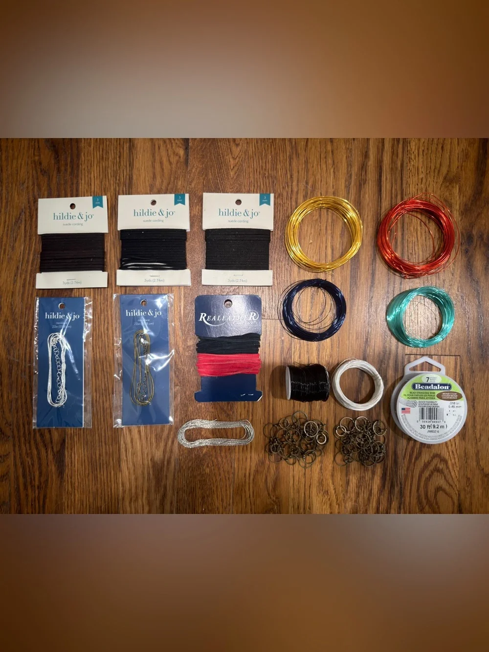HILDIE & JO & ASSORTED BRANDS beads, chains, tools - jewelry making lot